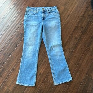 J Crew Tall 10" demi-boot crop jean in Flora Wash 28T Tall Spr23